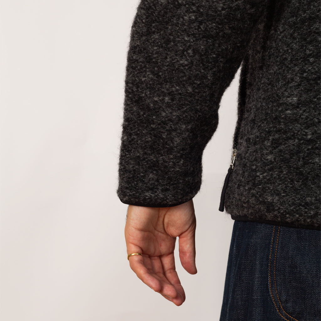 Climbing Jacket - Six Wool Fleece Black