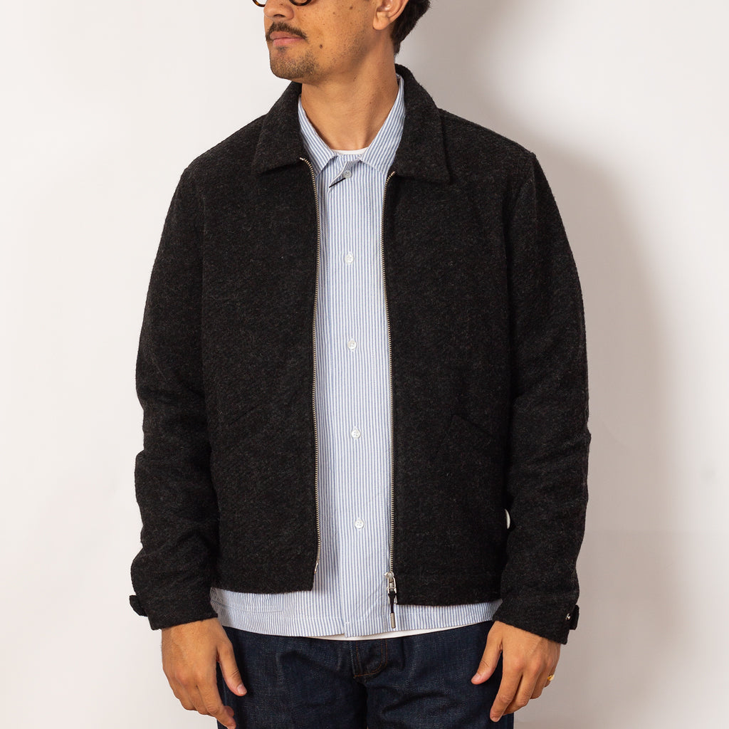 Signal Blouson - Charcoal Wool