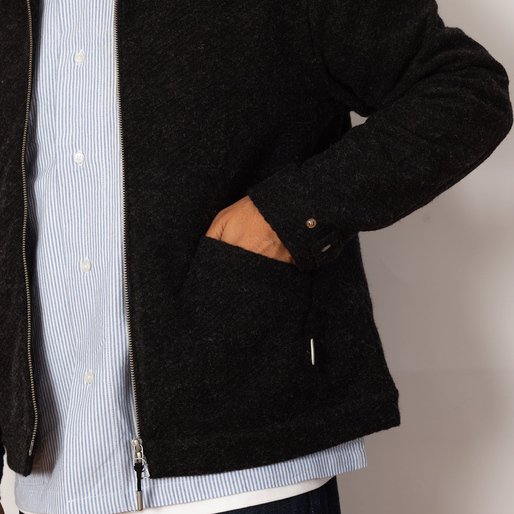 Signal Blouson - Charcoal Wool