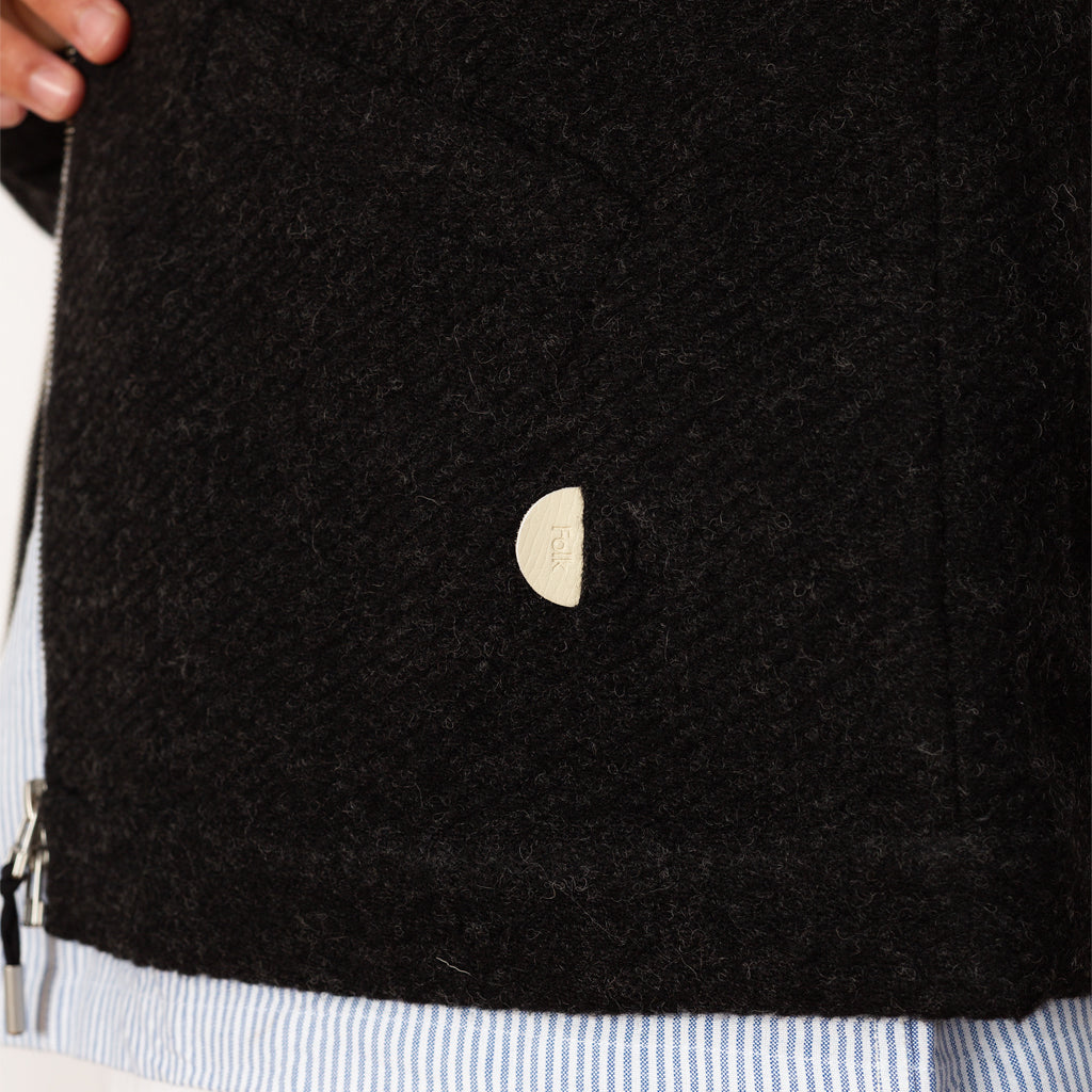 Signal Blouson - Charcoal Wool