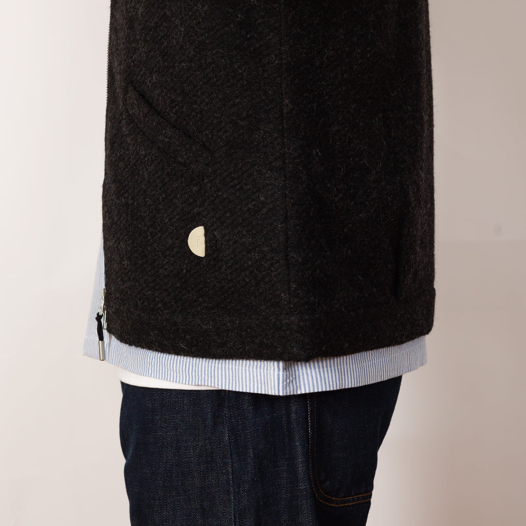 Signal Blouson - Charcoal Wool