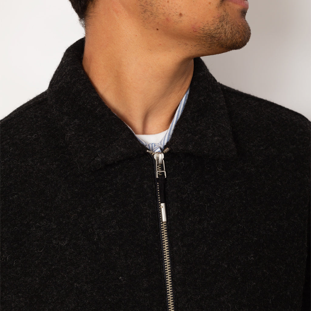 Signal Blouson - Charcoal Wool