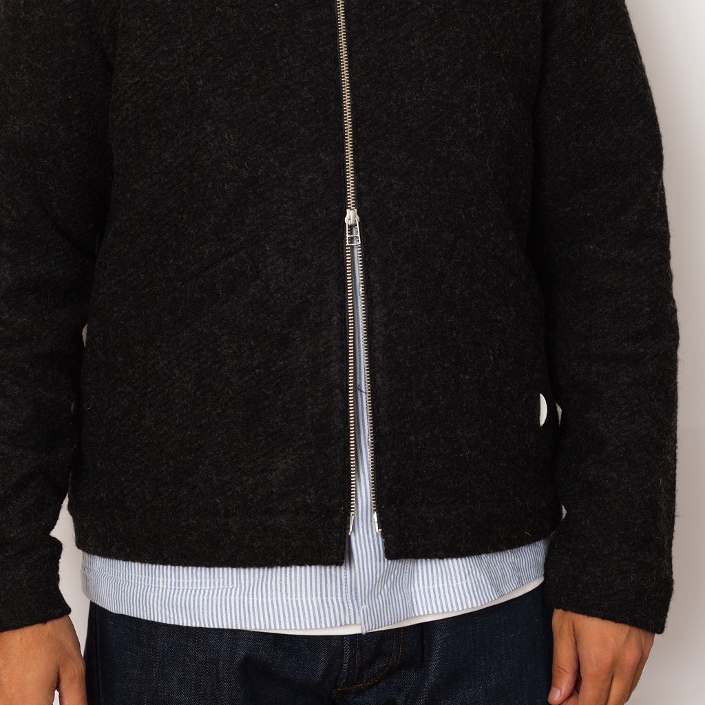 Signal Blouson - Charcoal Wool