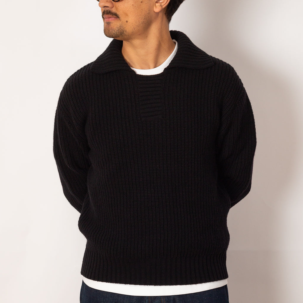 Collar Sweater - Black