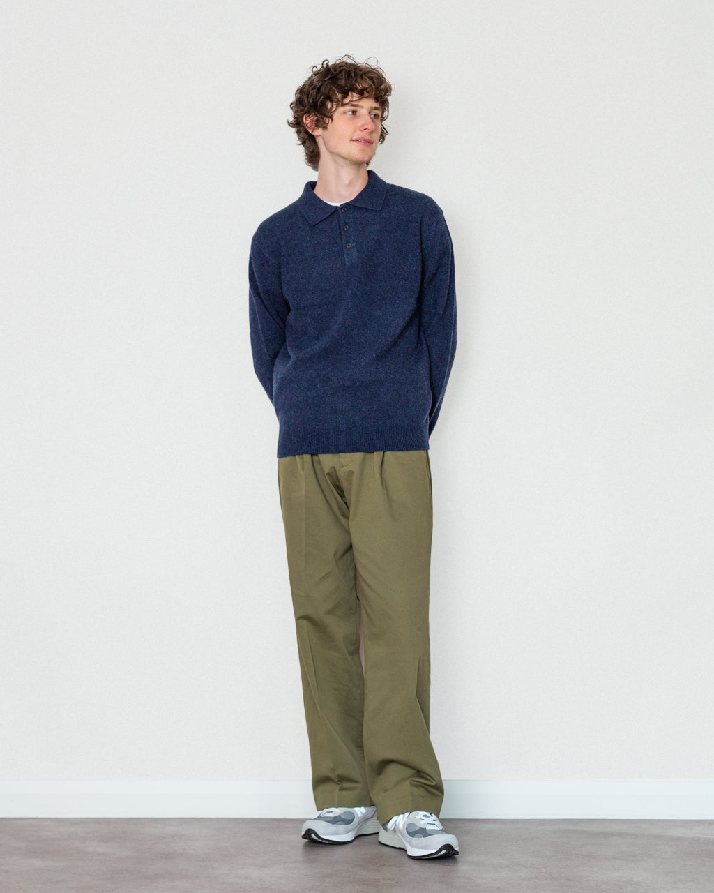 Knit Polo 9G - Navy