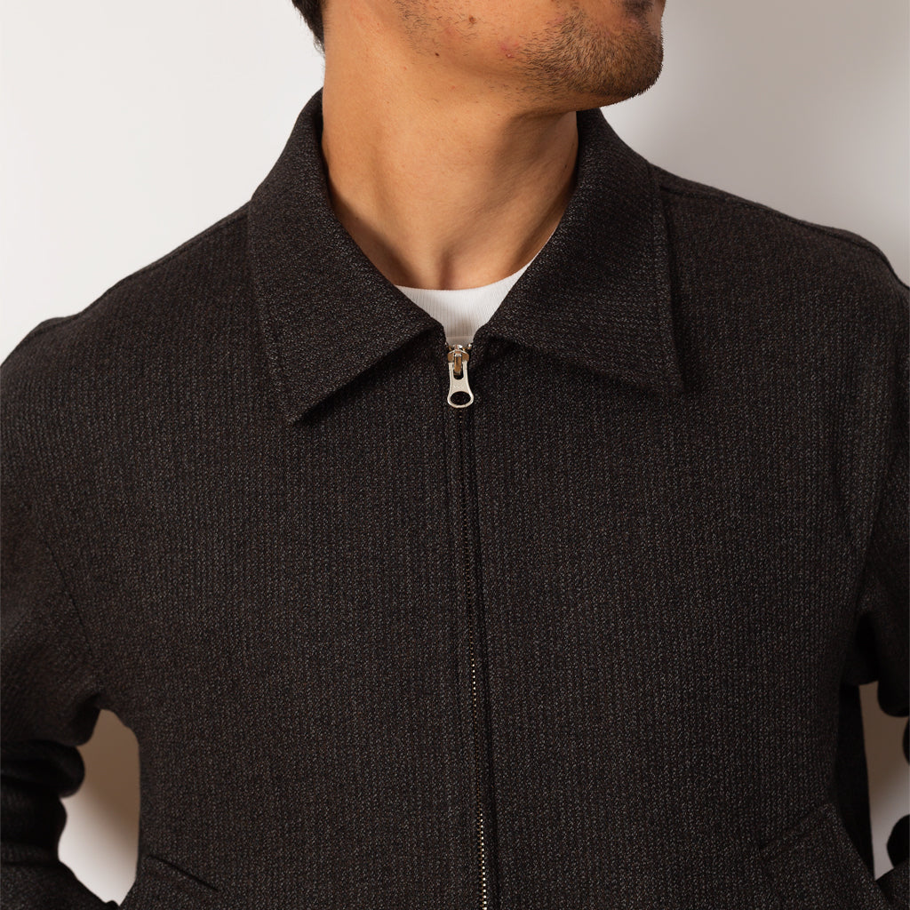 Mail Jacket - Brown Melange Stripe