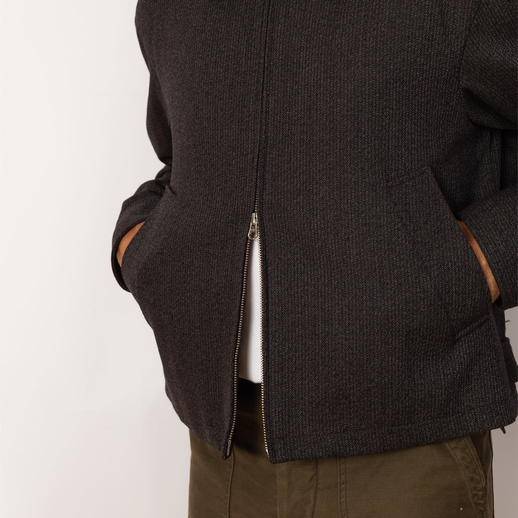 Mail Jacket - Brown Melange Stripe