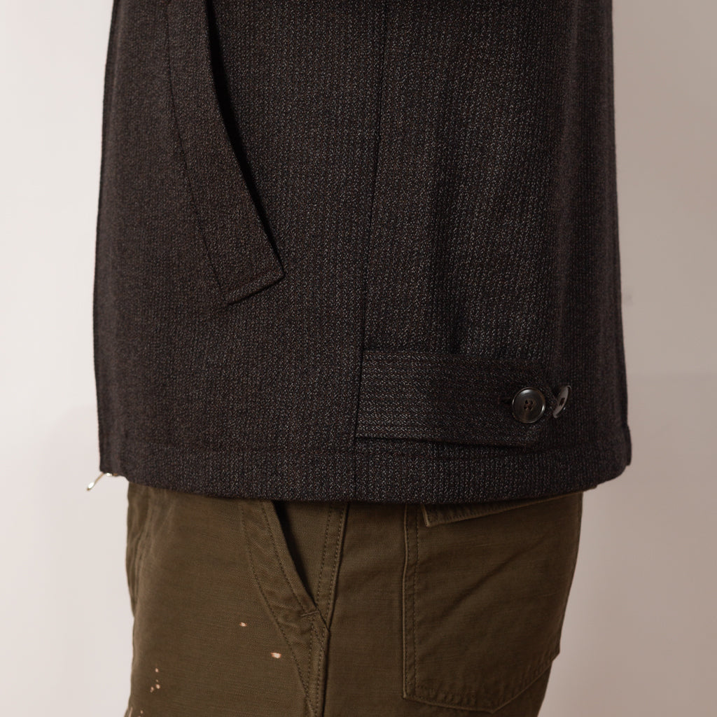 Mail Jacket - Brown Melange Stripe