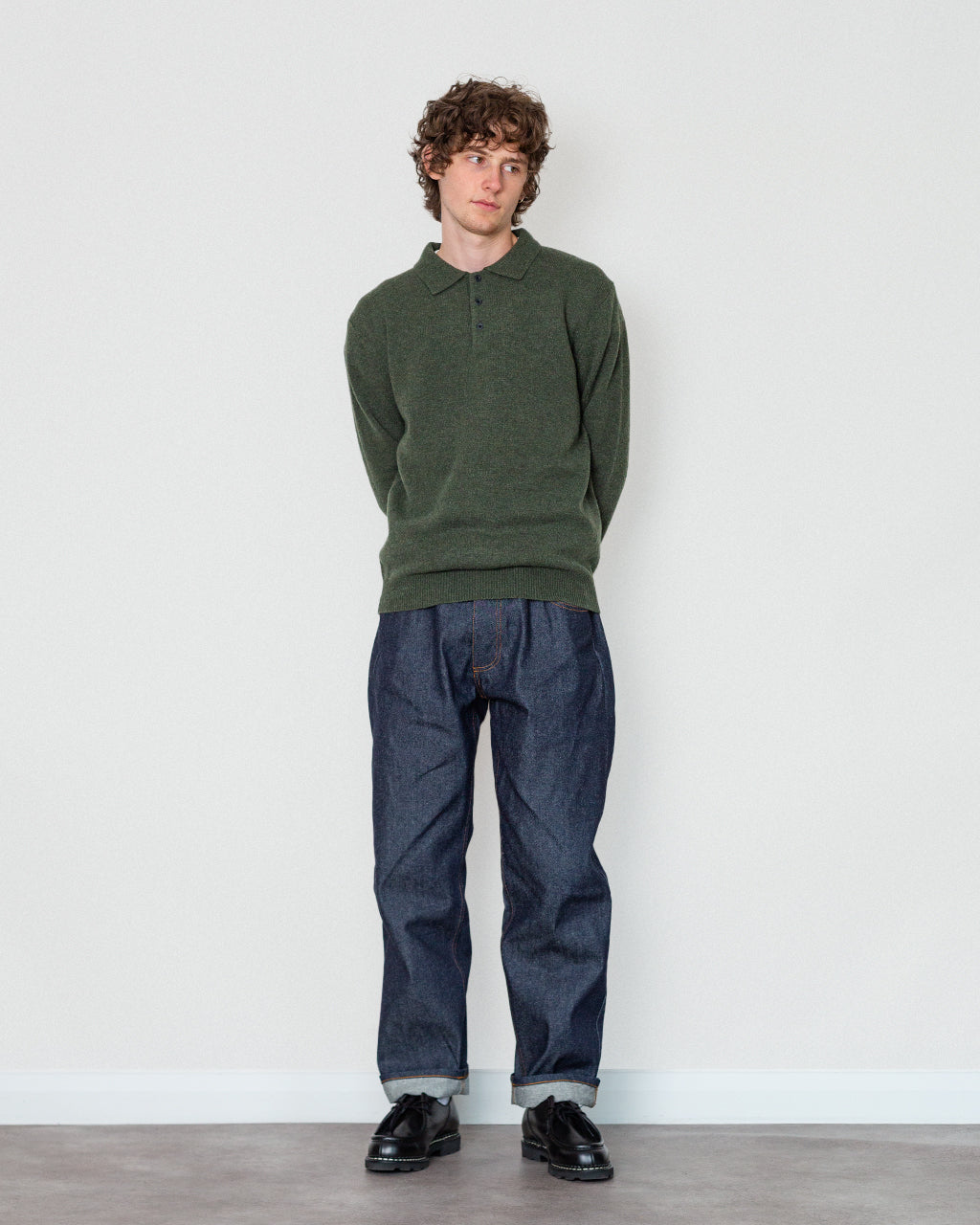 Knit Polo 9G - Green