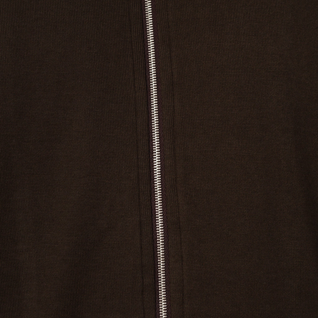 Super High Gauge Sweat Zip Blouson - Dark Brown