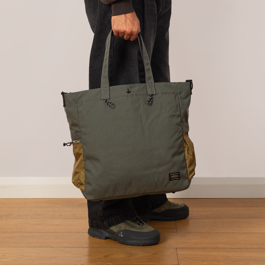 Hype 2-Way Tote Bag - Stone/Grey Sand
