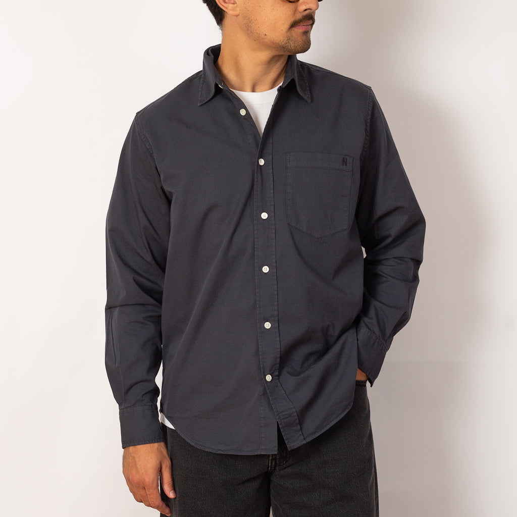 Algot Twill Shirt - Graphite