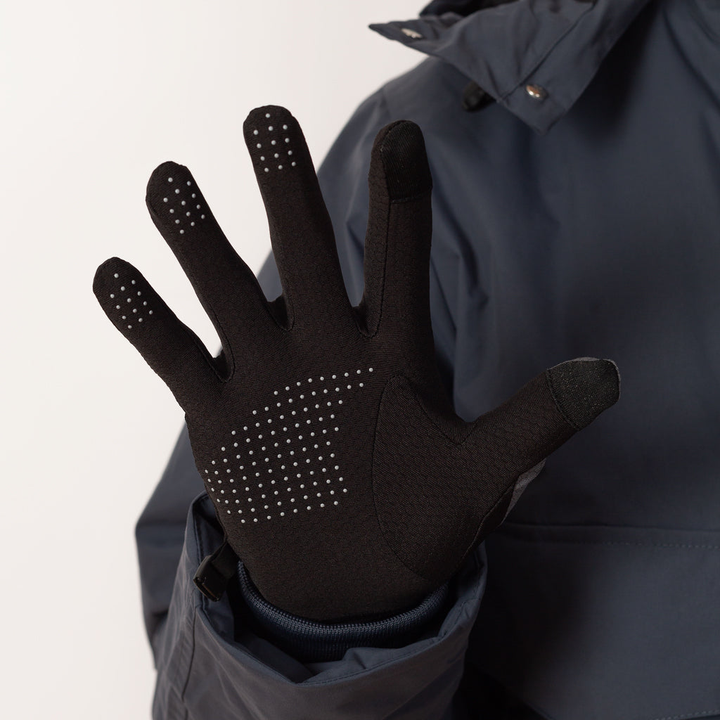 Andie Base Layer Glove - Black Grey