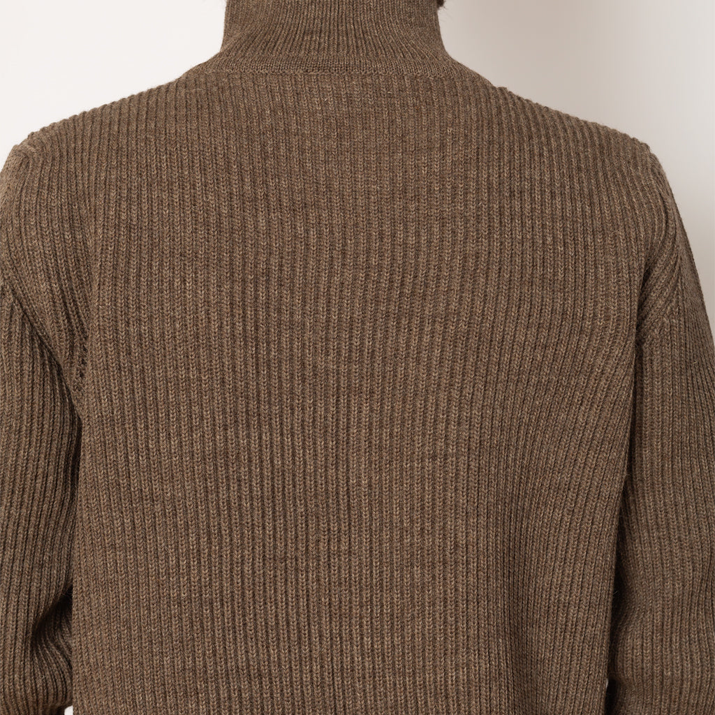 Navy Full Zip with Pockets - Natural Taupe