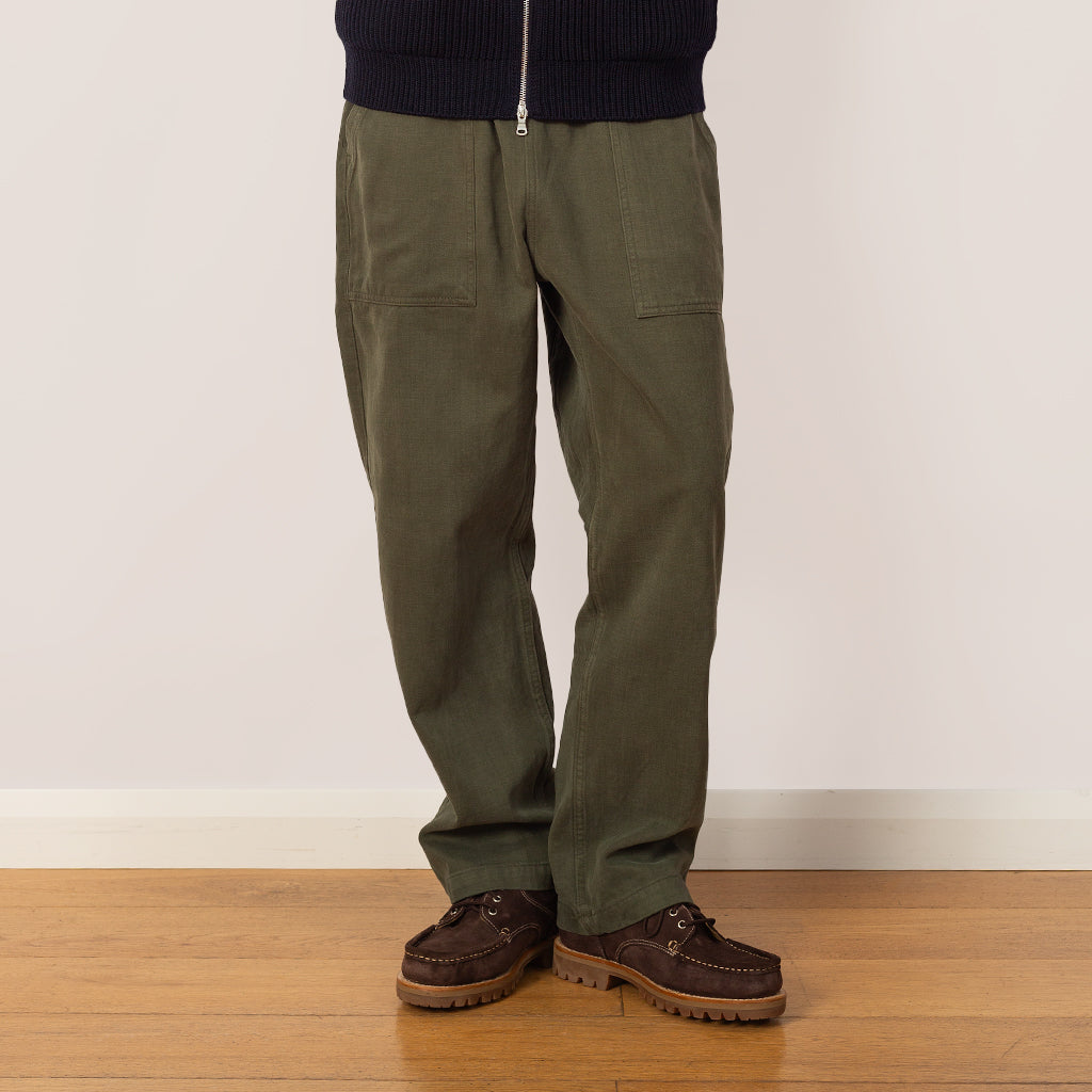 Moleskin Chef Pant - Moss