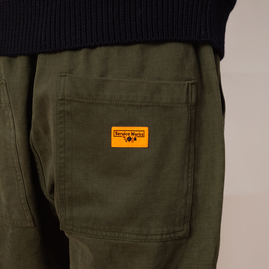 Moleskin Chef Pant - Moss