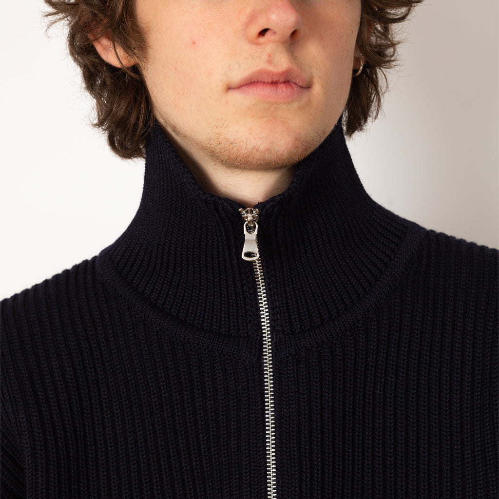 Navy Full Zip with Pockets - Navy