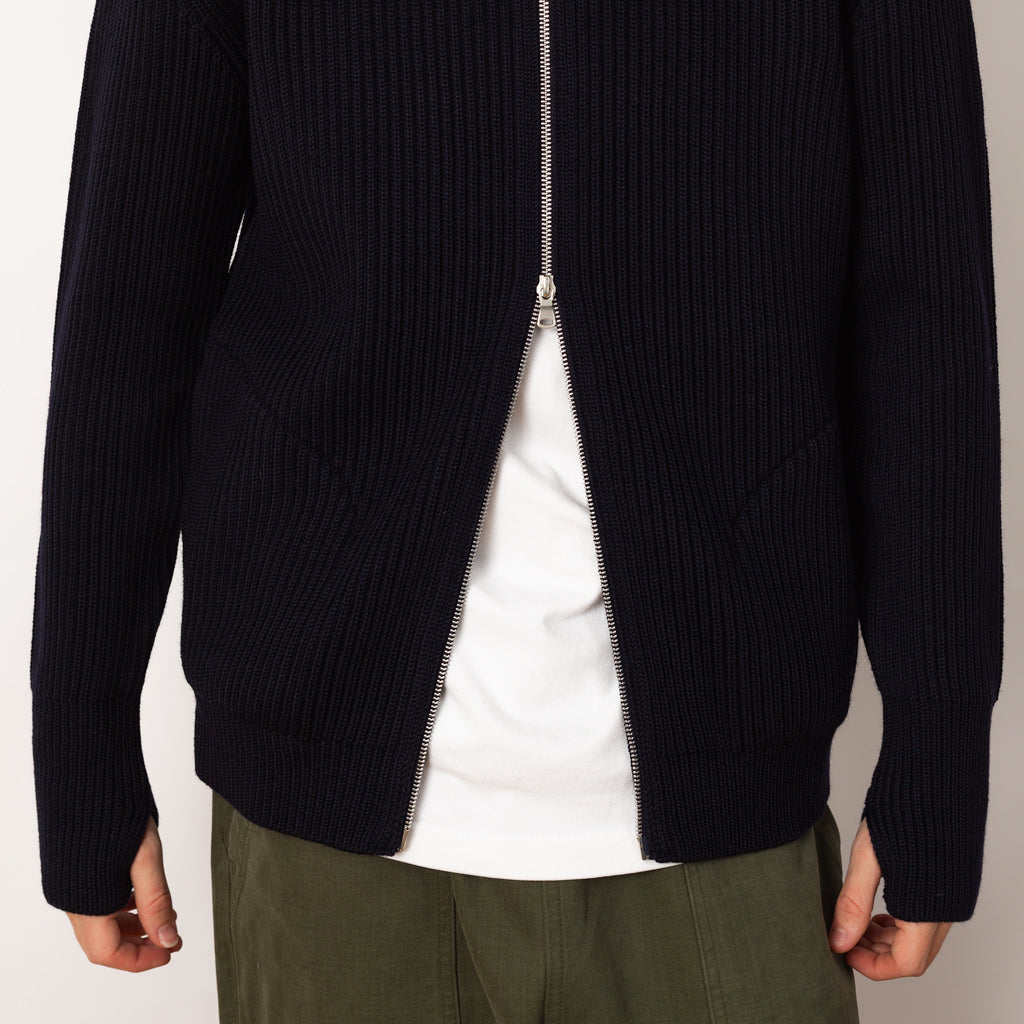 Navy Full Zip with Pockets - Navy