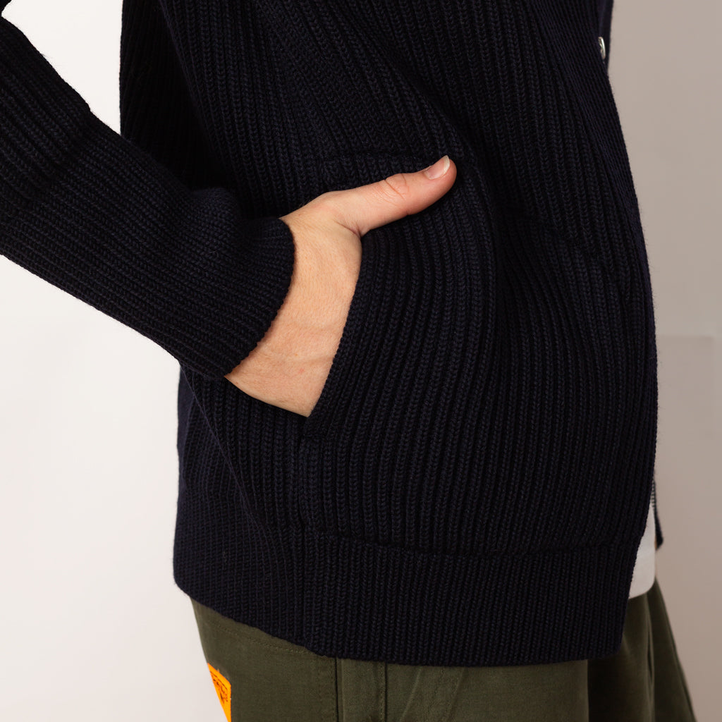 Navy Full Zip with Pockets - Navy