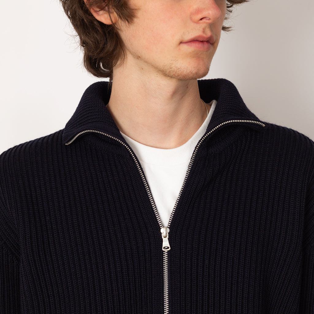 Navy Full Zip with Pockets - Navy