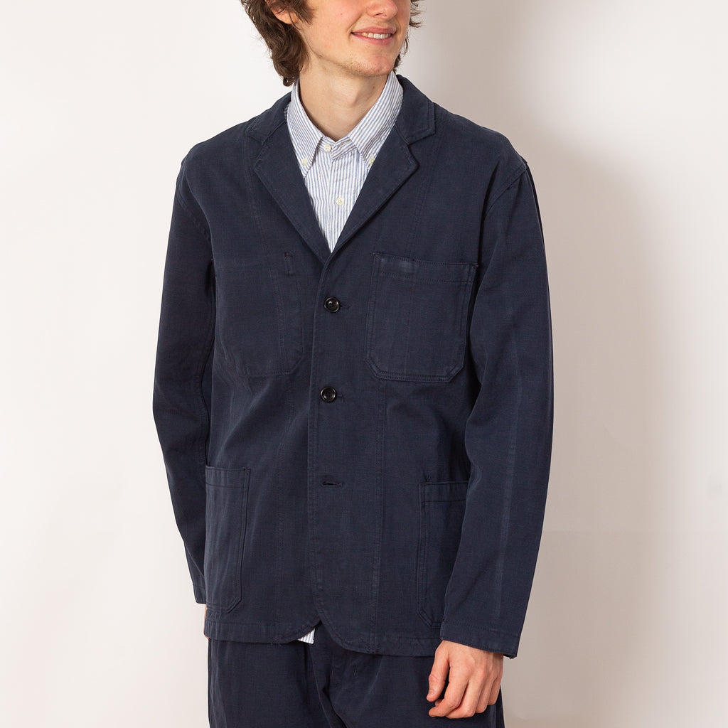 Moleskin Server Suit Jacket - Dark Navy