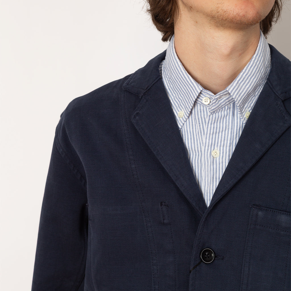 Moleskin Server Suit Jacket - Dark Navy