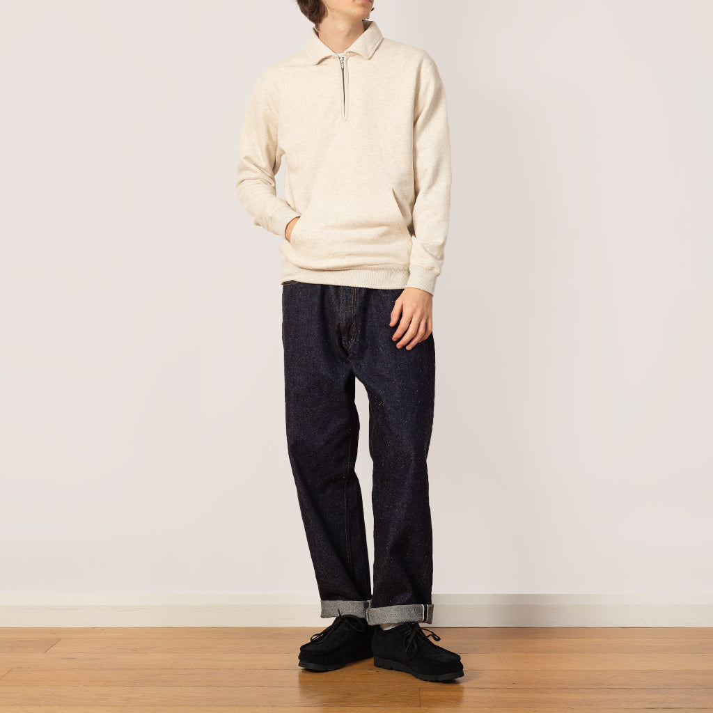 Sweat Half Zip - Oatmeal