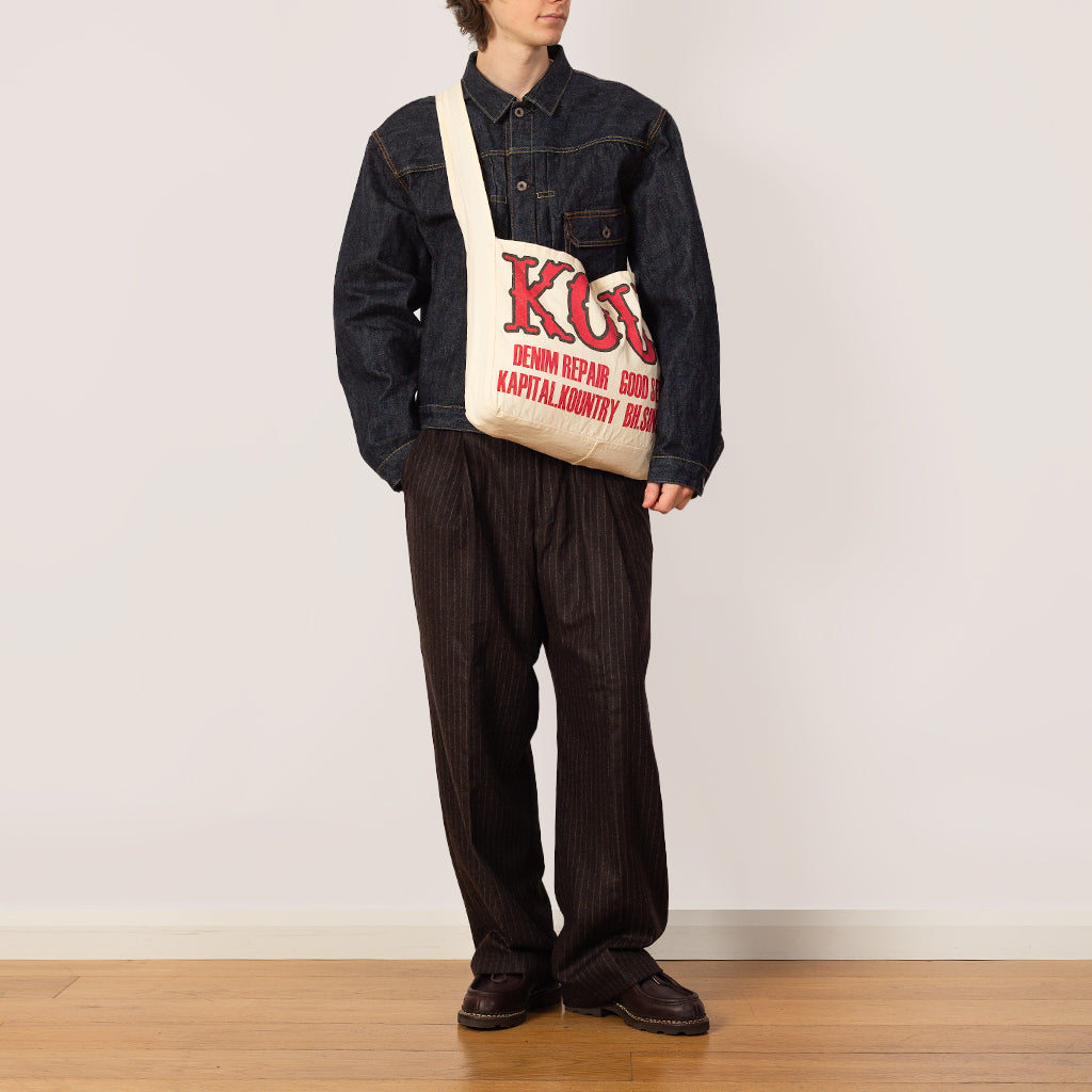 Cotton Twill KOUNTRY FACTORY Book Bag - Ecru