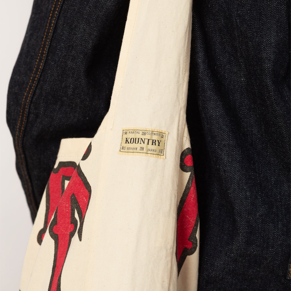 Cotton Twill KOUNTRY FACTORY Book Bag - Ecru