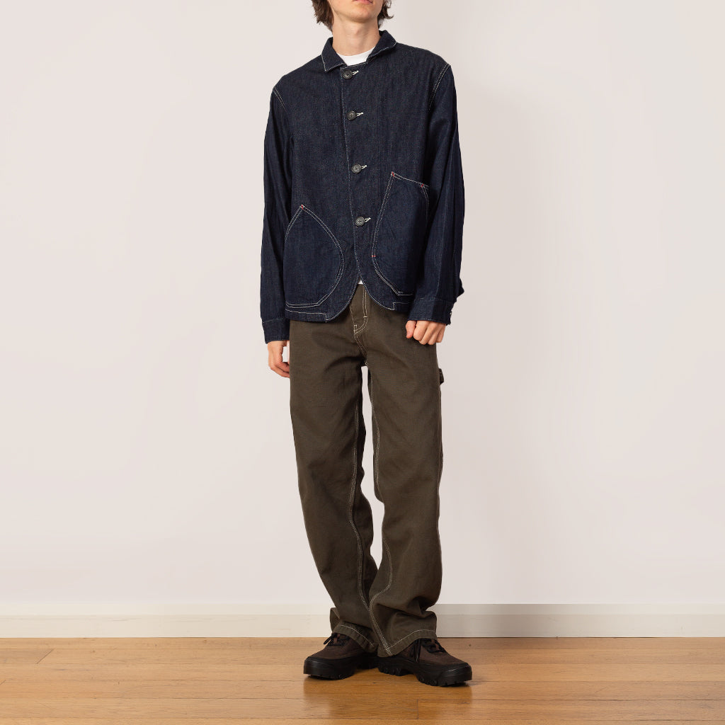 11.5oz Denim x 8oz Denim RINGOMAN Coverall - Indigo