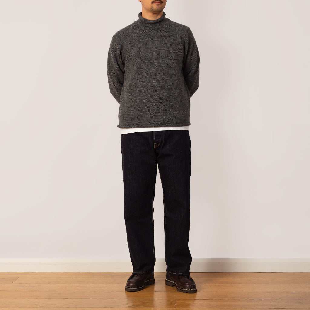 Roll Neck Knit - Grey