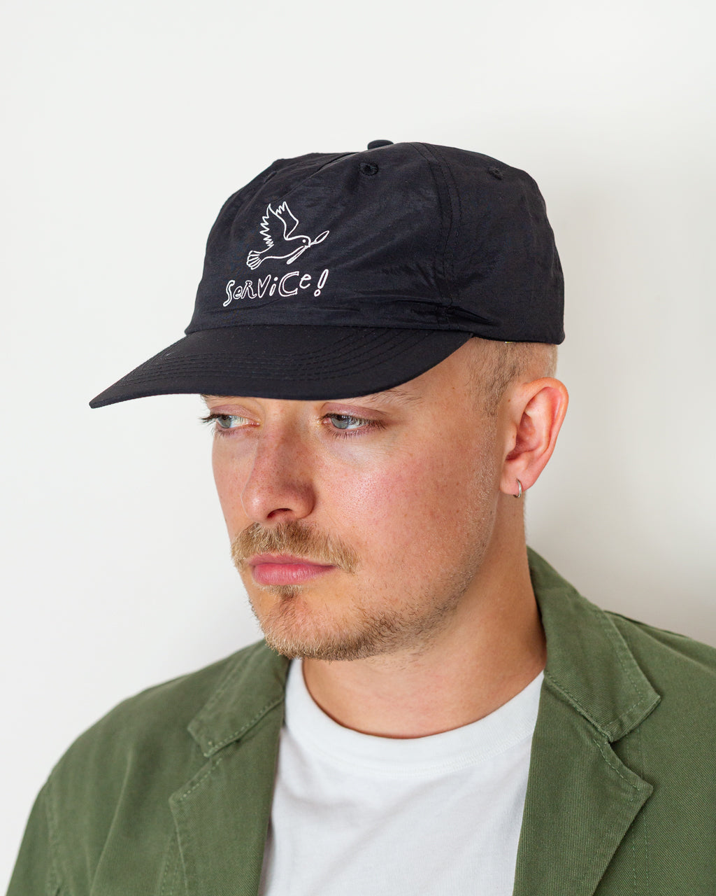Nylon Dove Cap - Black