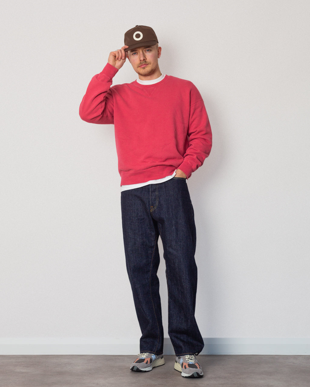 Jumbo Sweat LS Damaged - Red