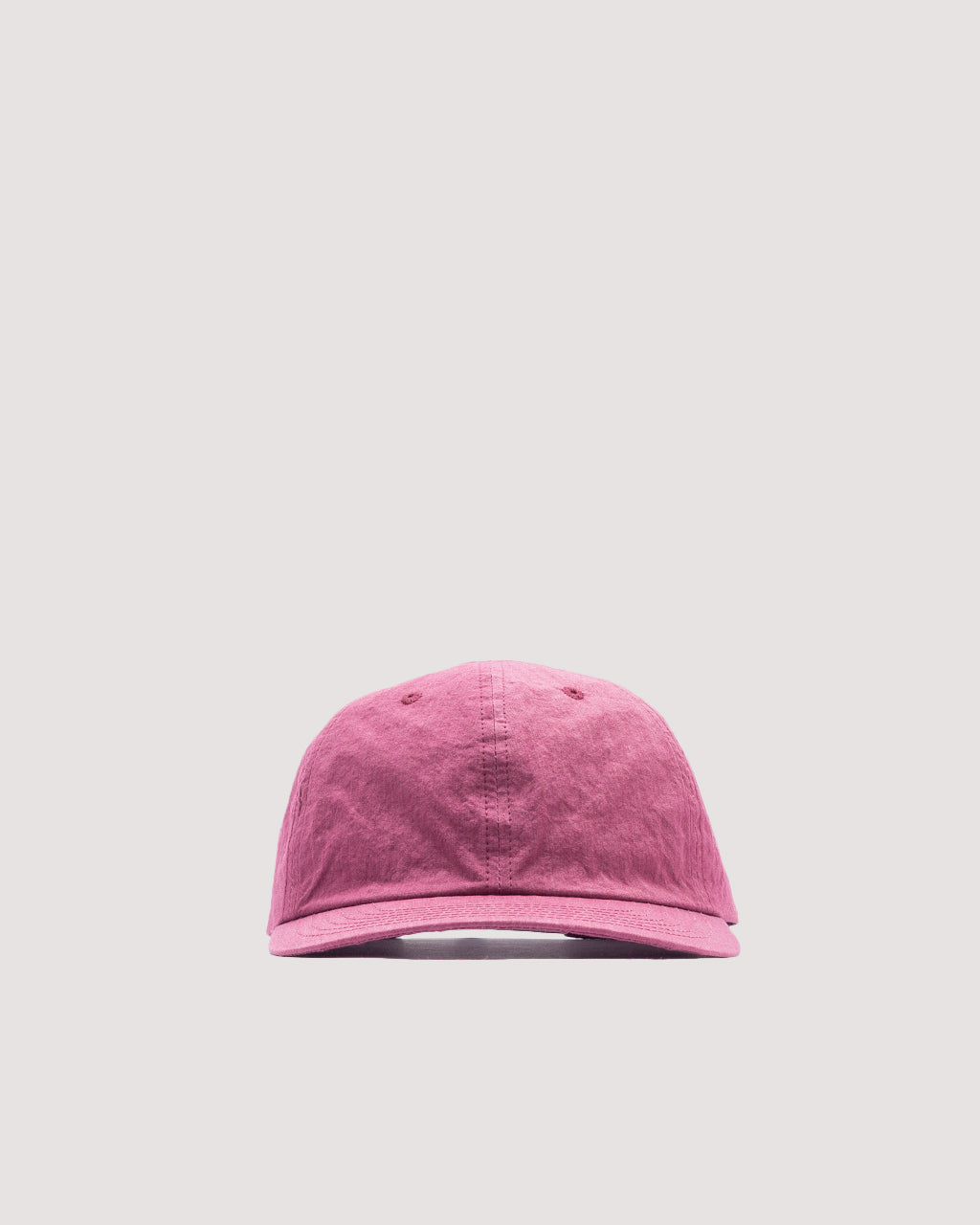 6 Panel Strap Back Cap - Plum