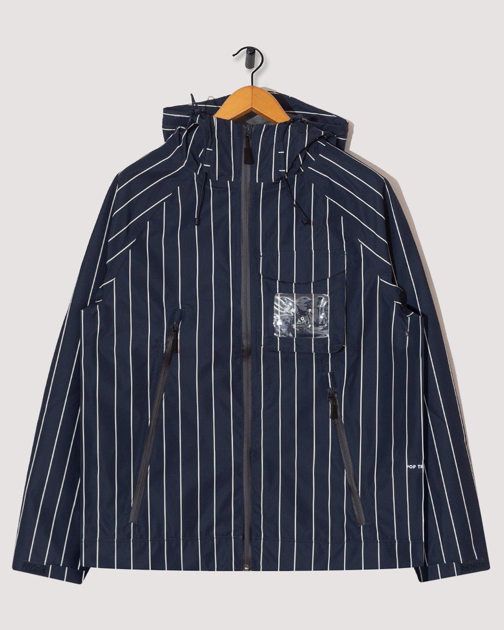 r⭐︎n PC PIN STRIPE BEBOP JACKET Pinstripe Oracle Jacket - Navy White | Pop Trading Company | Peggs