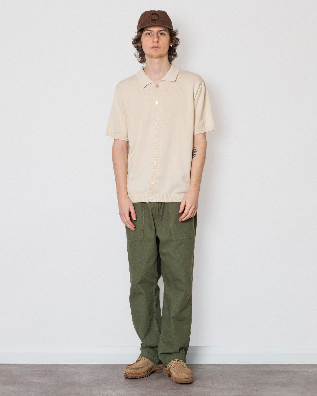 Otto Plain Shirt - Ecru