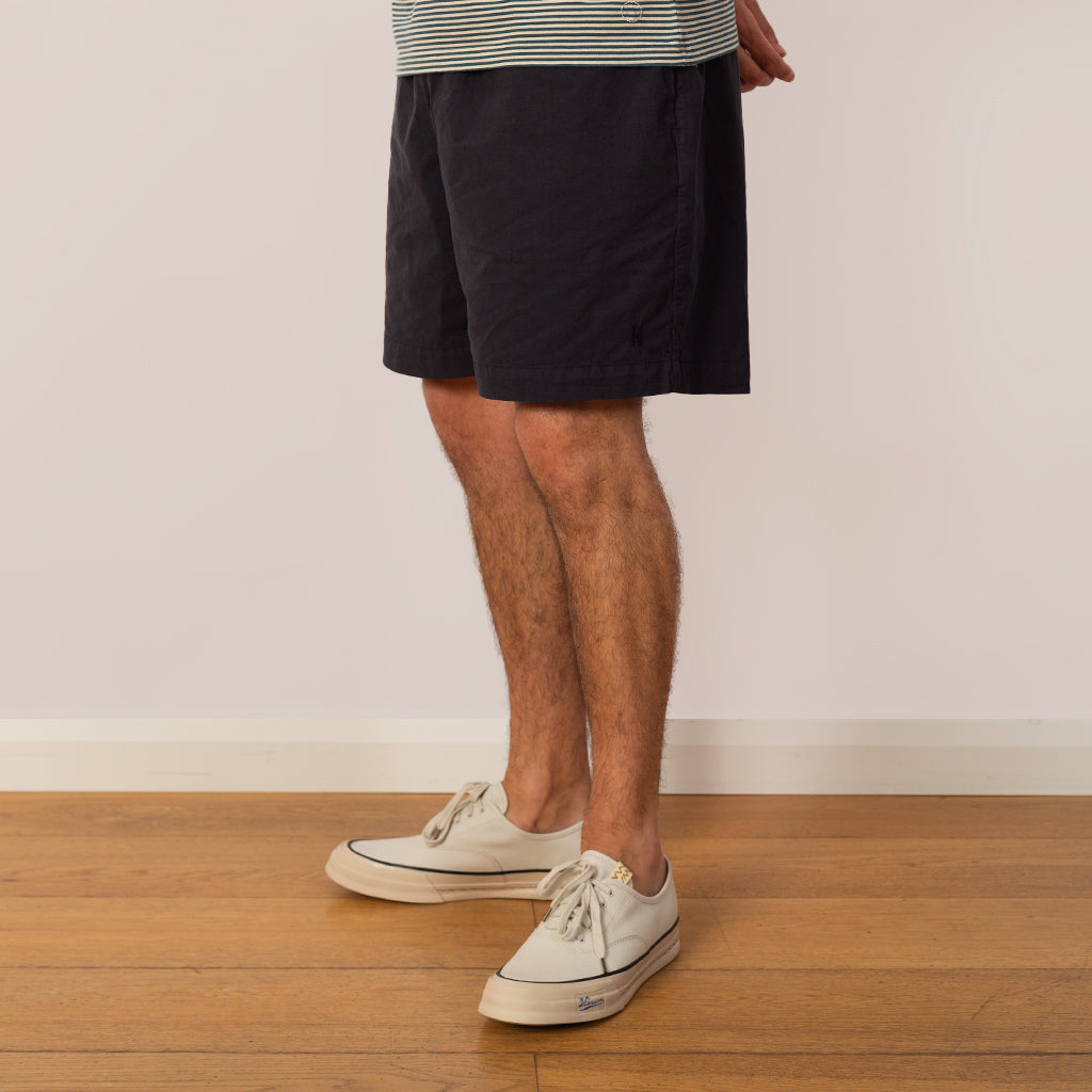 Per Cotton Tencel Shorts - Dark Navy
