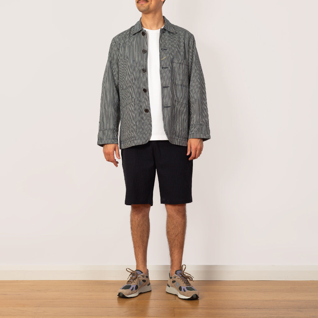 Bakers Jacket - Hickory Stripe Denim