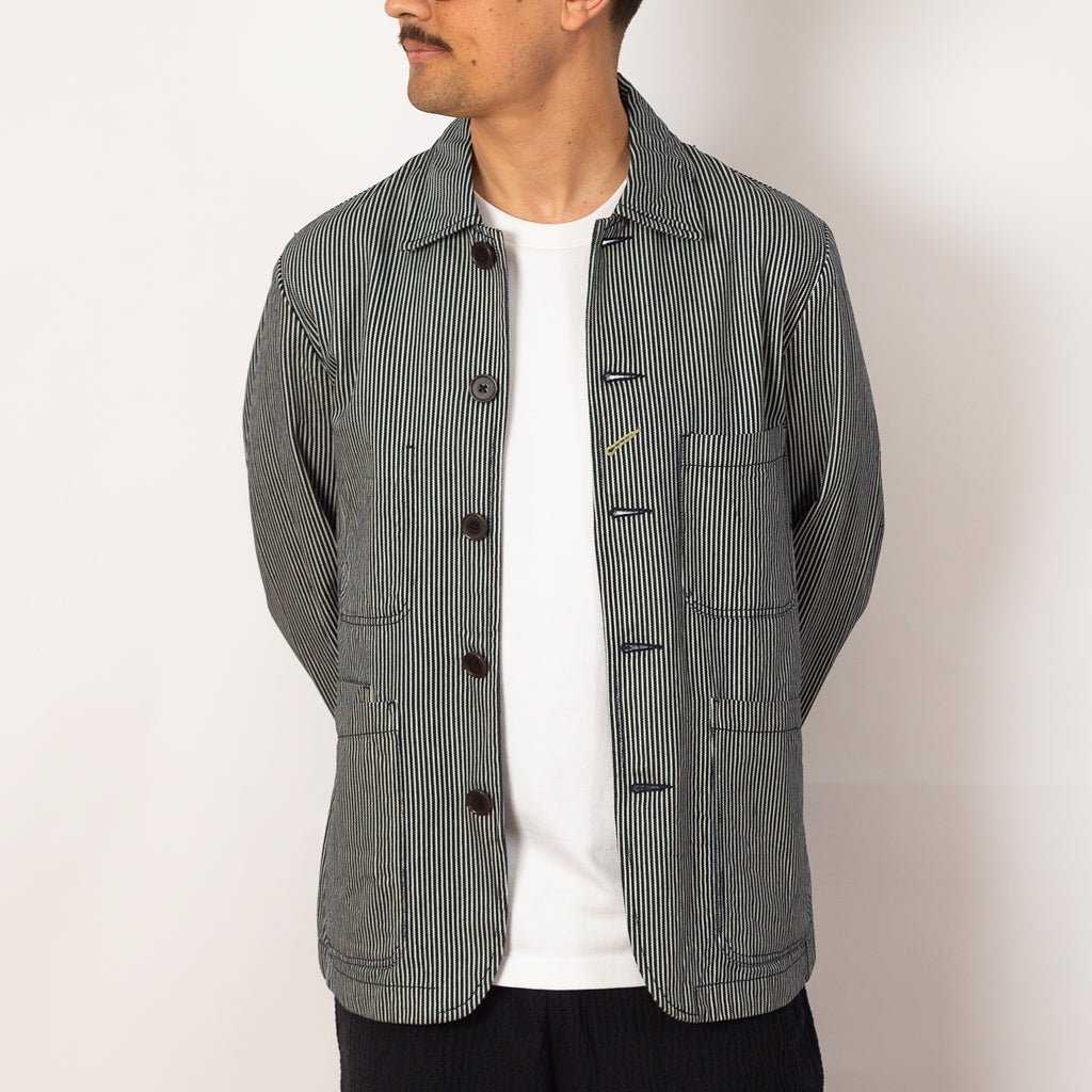 Bakers Jacket - Hickory Stripe Denim