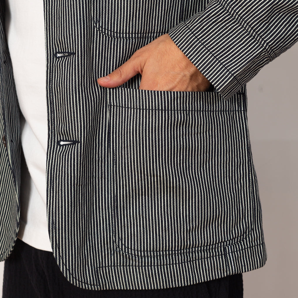 Bakers Jacket - Hickory Stripe Denim