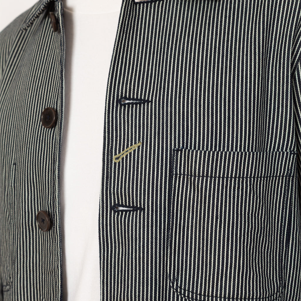 Bakers Jacket - Hickory Stripe Denim