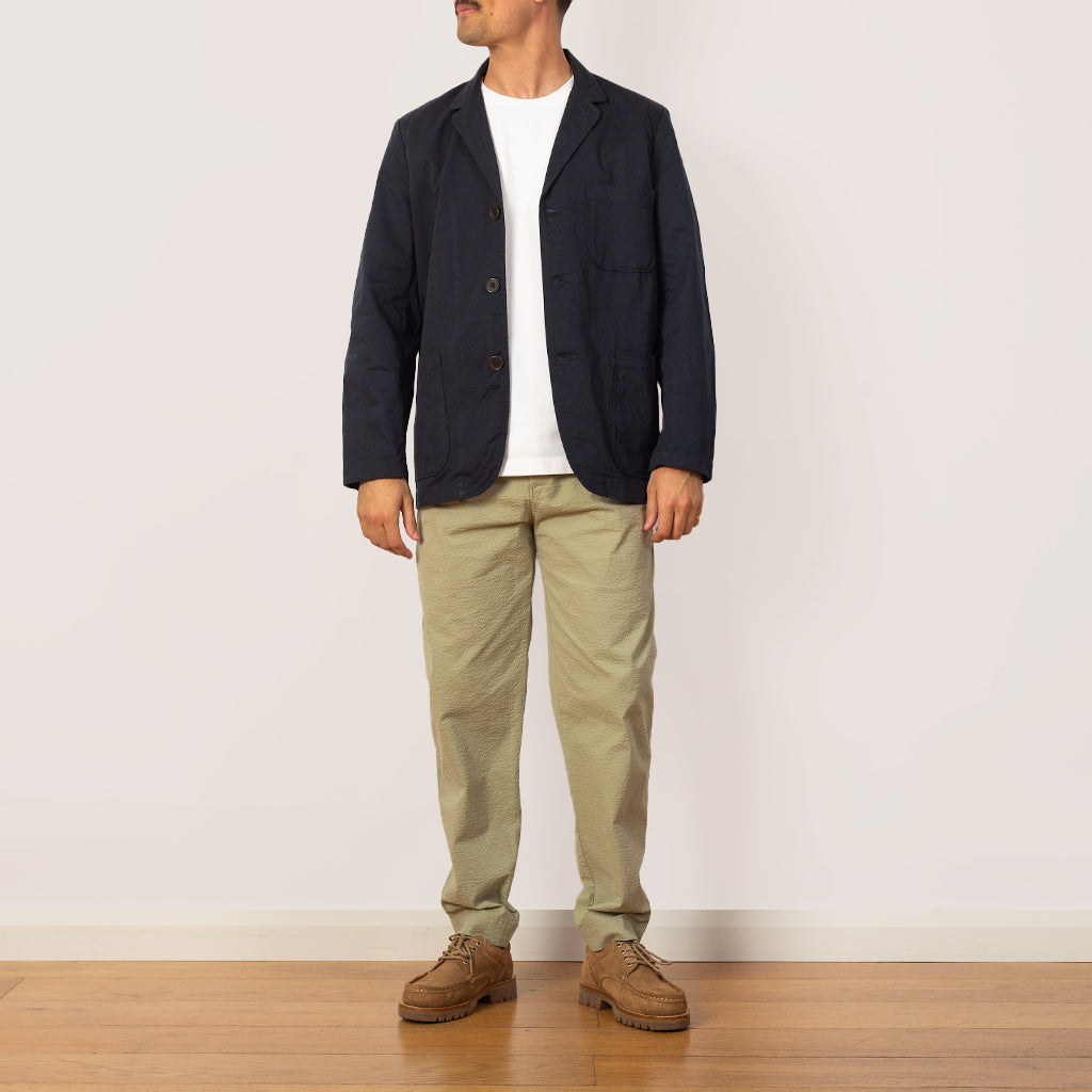 Three Button Jacket - Navy