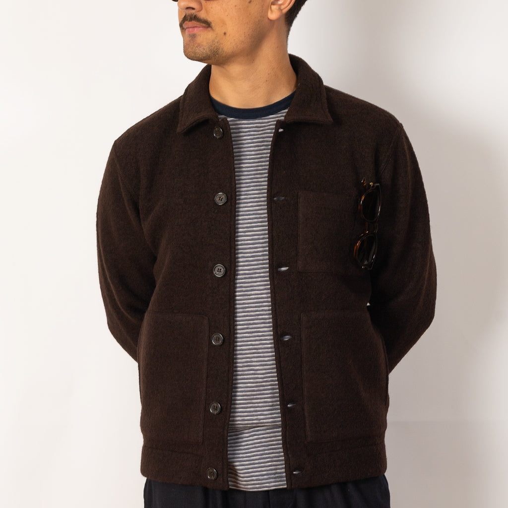 Uniform Jacket Wool Fleece - Brown