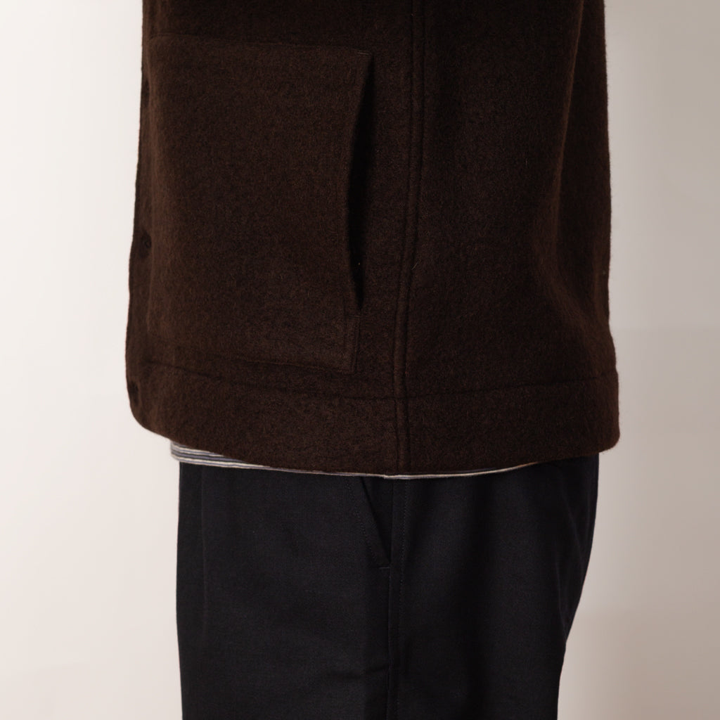 Uniform Jacket Wool Fleece - Brown