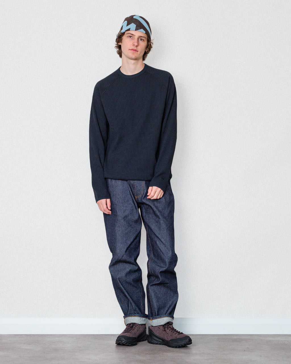 Waffle Light L/S T-Shirt - Black