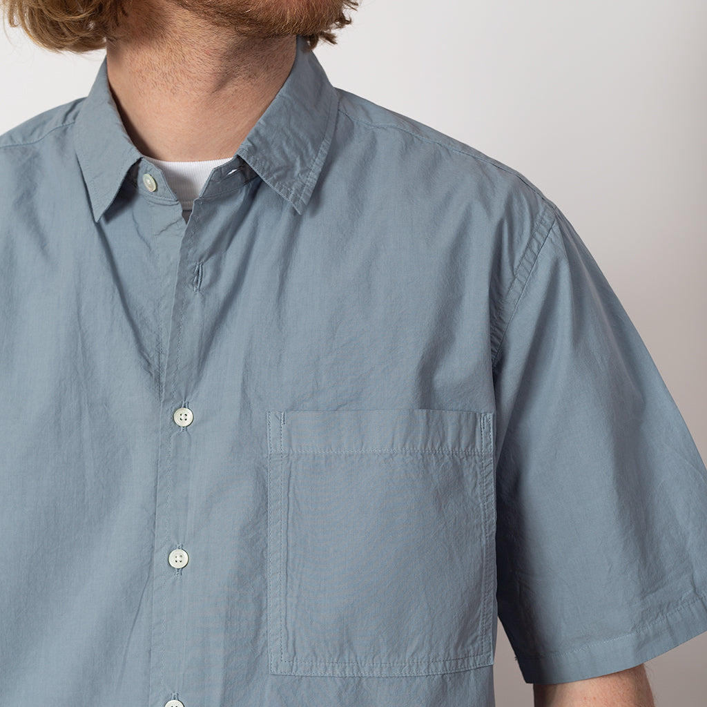 Broadcloth Regular Shirt - Sax