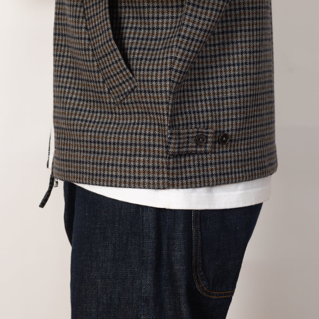 Windcheater Jacket - Houndstooth Wool Charcoal