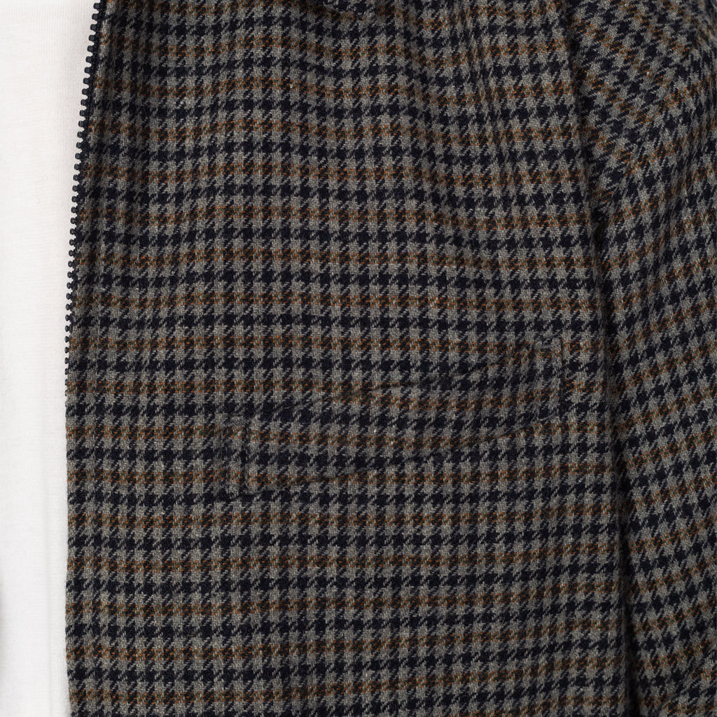 Windcheater Jacket - Houndstooth Wool Charcoal