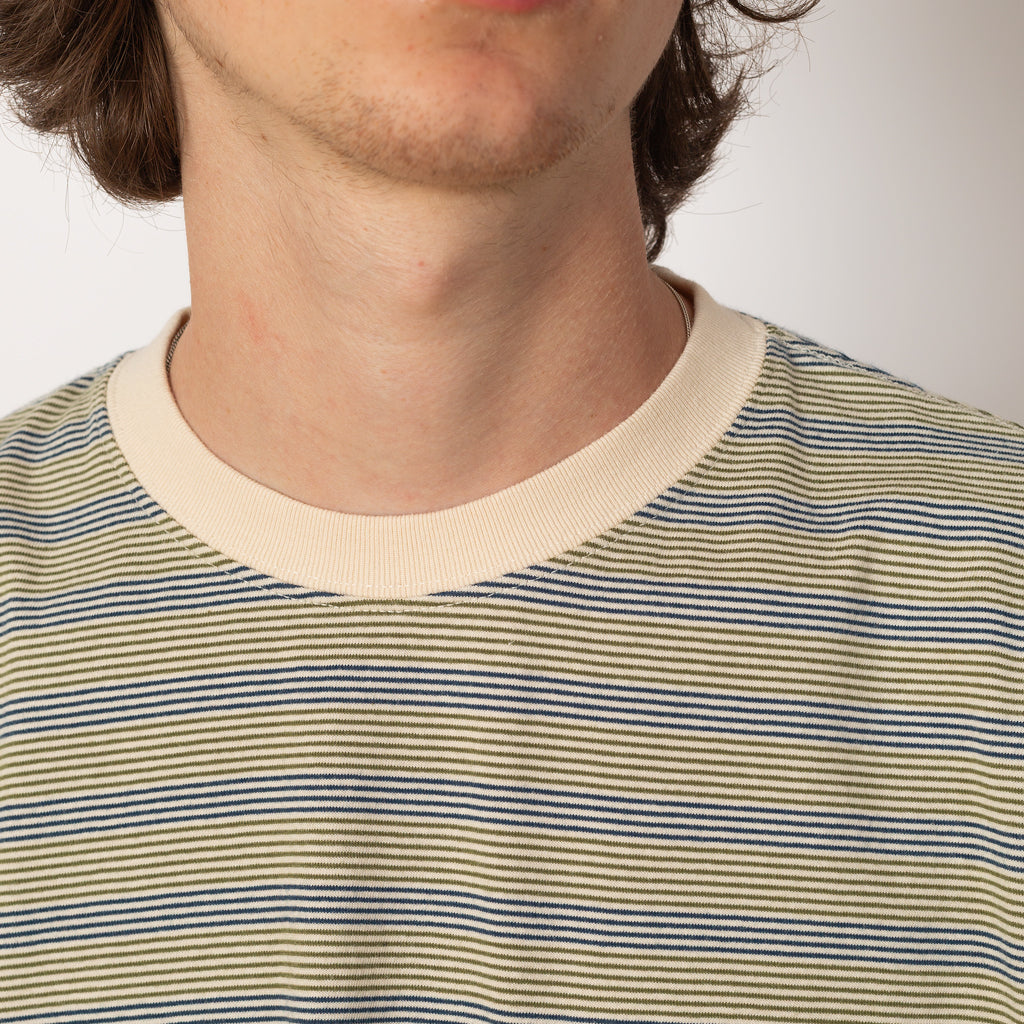 Pocket Tee Pin Stripe - Off White