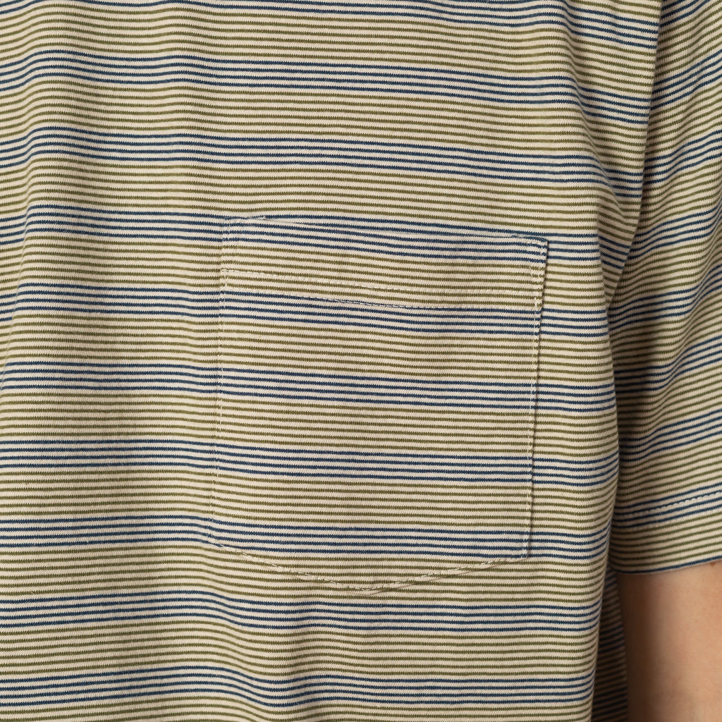 Pocket Tee Pin Stripe - Off White
